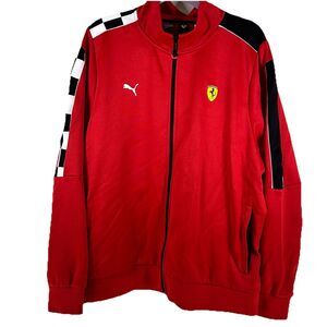 RARE LIMITED PUMA FERRARI FULL ZIP RED JACKET FORMULA 1 F1 RACING Men XXL